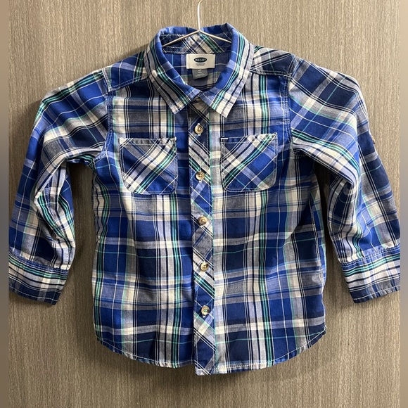 Old Navy Other - Old Navy Boys Long Sleeve Button Up Shirt Size 4T